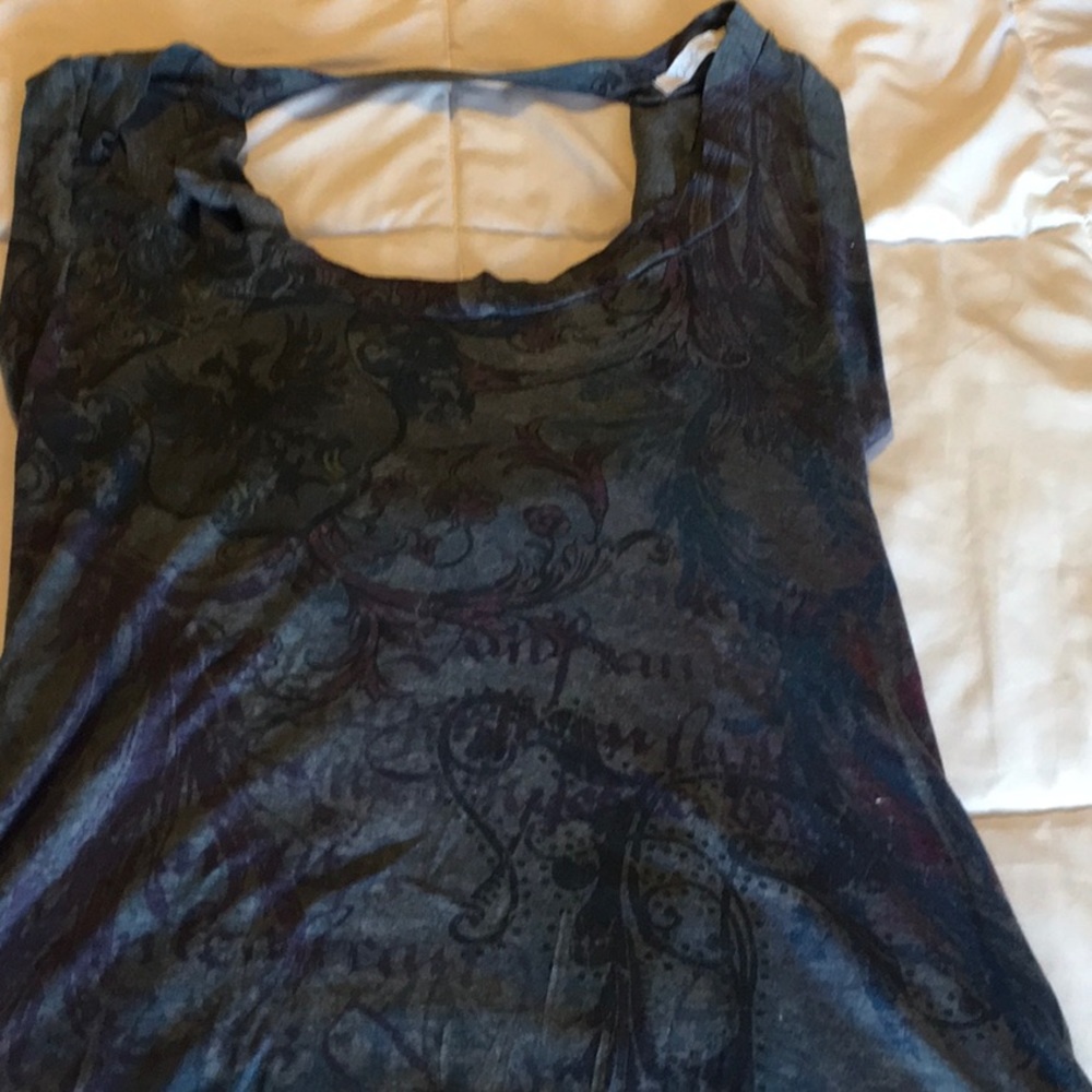 Open back shirt